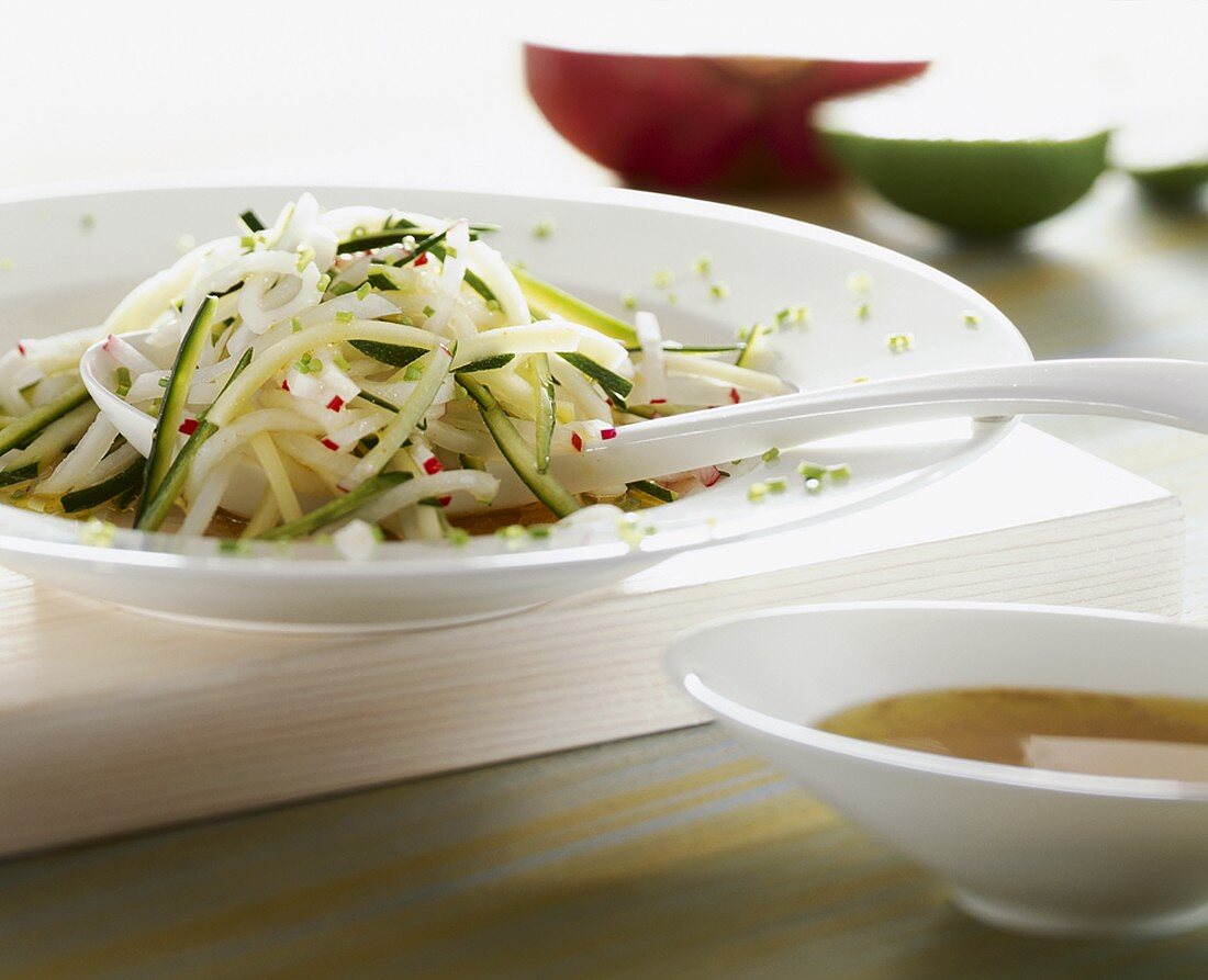 Rübensalat mit heißer Honigvinaigrette