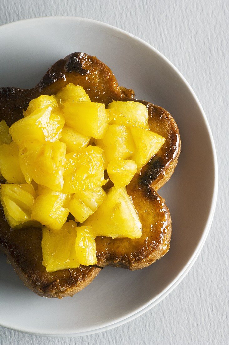 Pain perdu mit Ananas