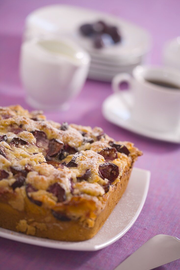 Pflaumenkuchen mit Streuseln