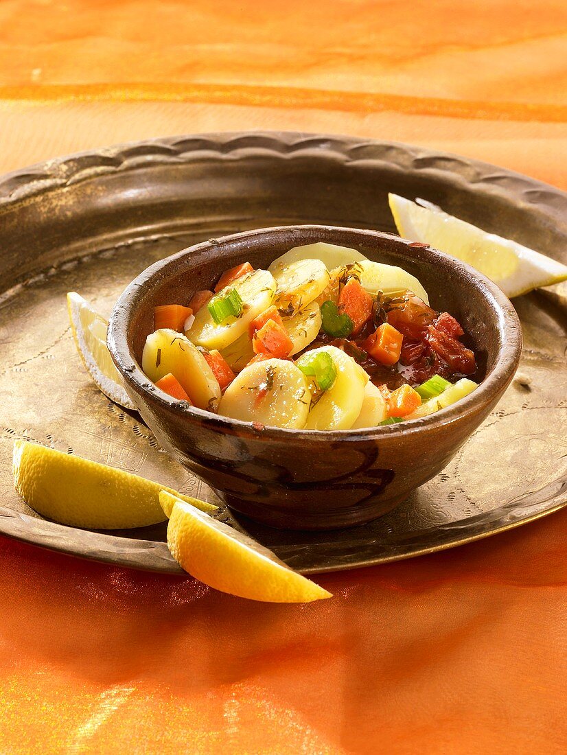 Potatoes with carrots and celery (North Africa)