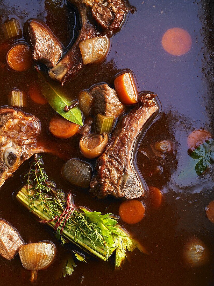 Demi-glace sauce (basic sauce from France)