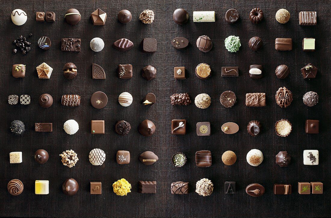 A selection of pralines