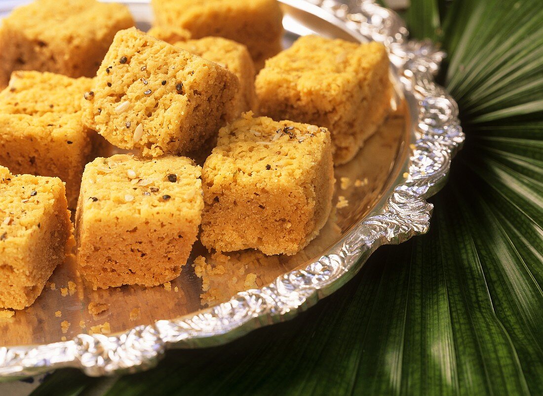 Mysore pak (Indian chick-pea flour sweets)