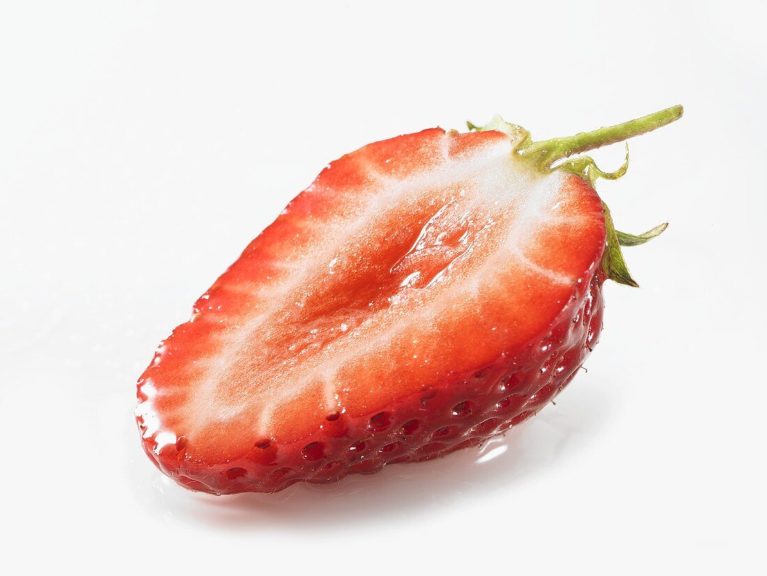 Halbe Erdbeere