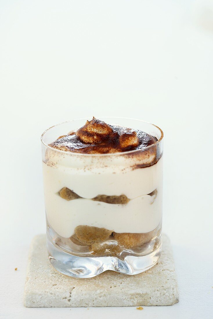 Tiramisu in a glass