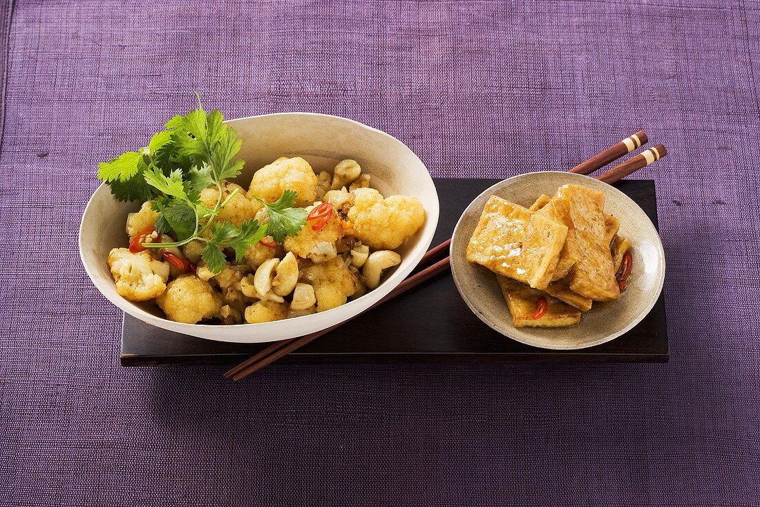 Blumenkohlcurry mit Tofu