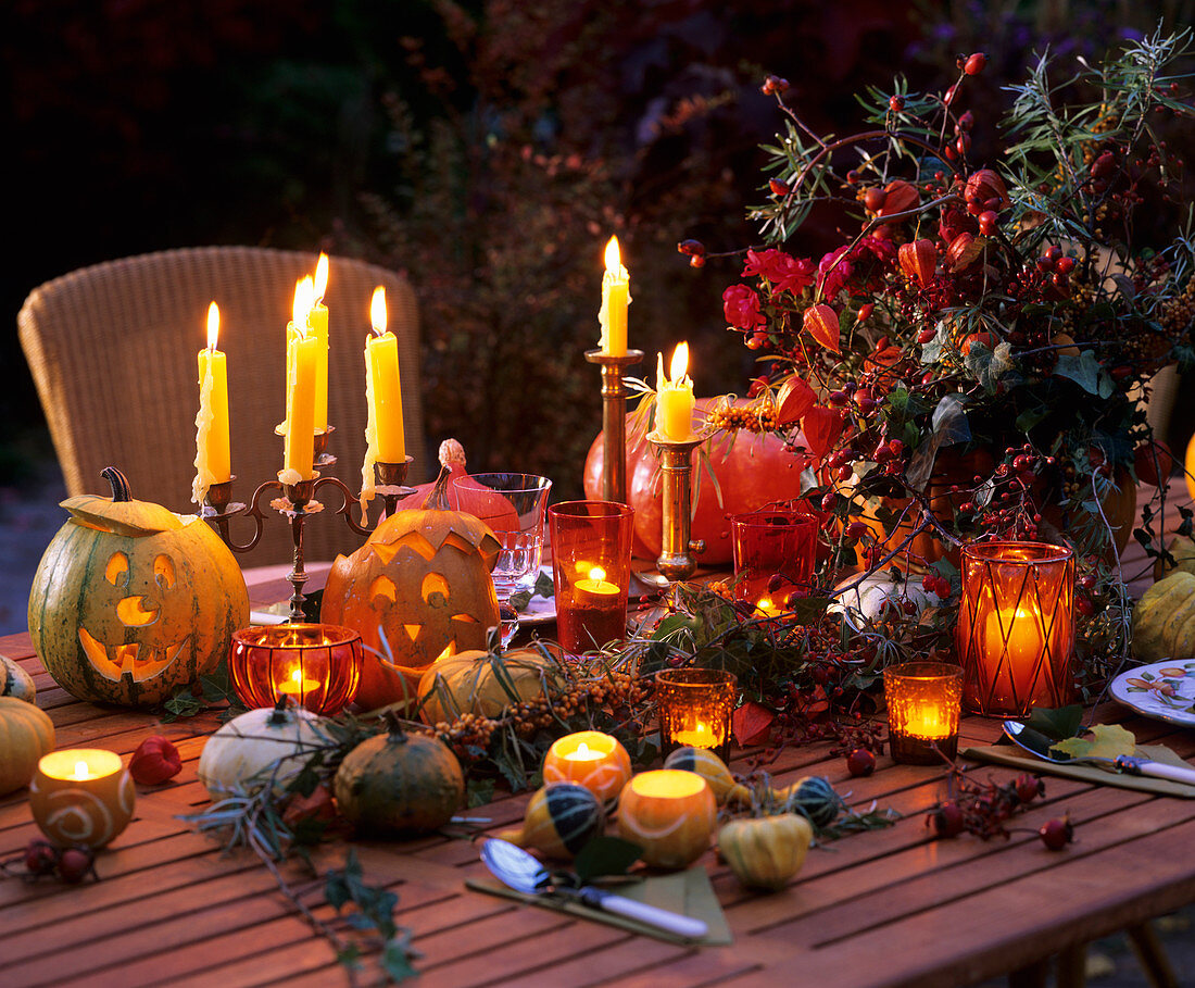Festive table for Halloween