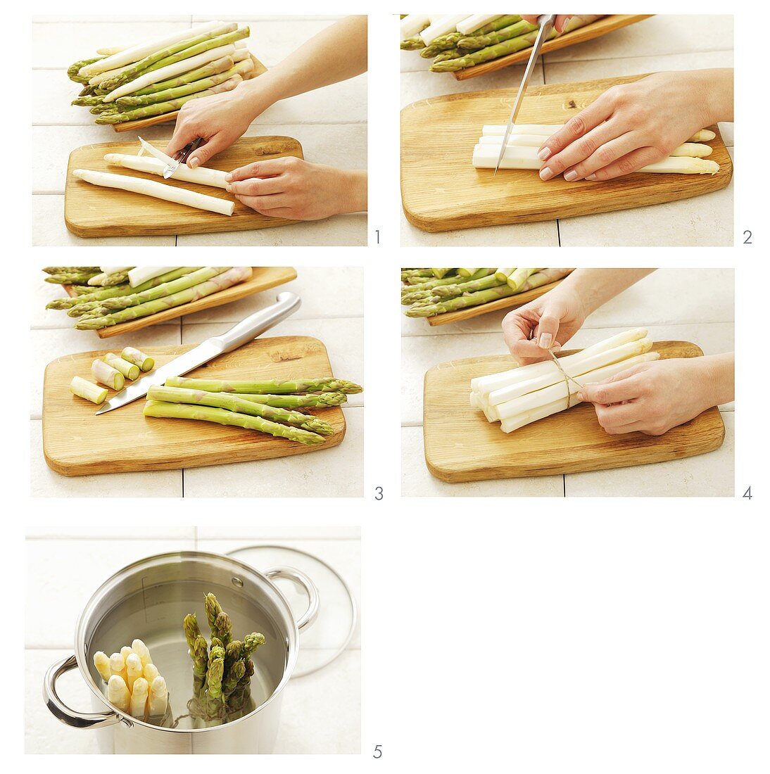 Preparing asparagus