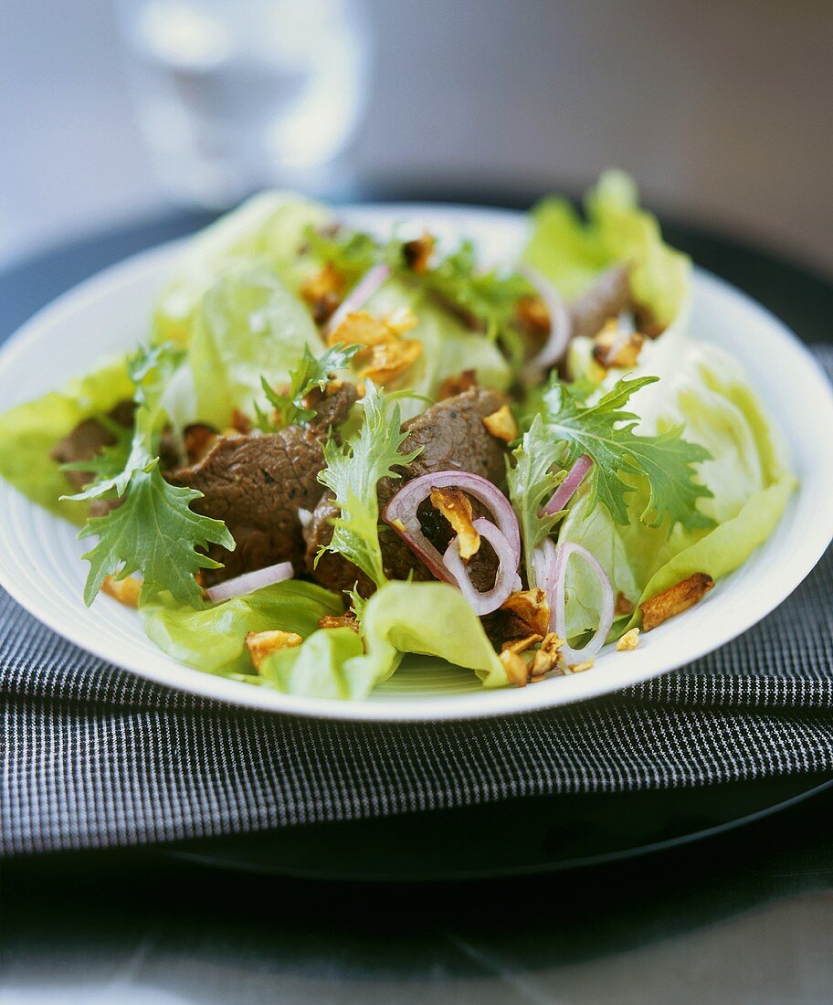 Blattsalat mit Rindfleisch (Vietnam)