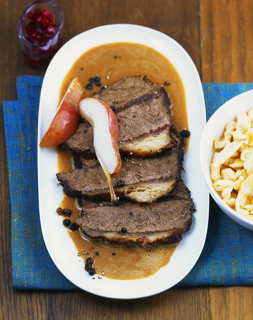 Pirschbraten (Beef with the flavour of venison)