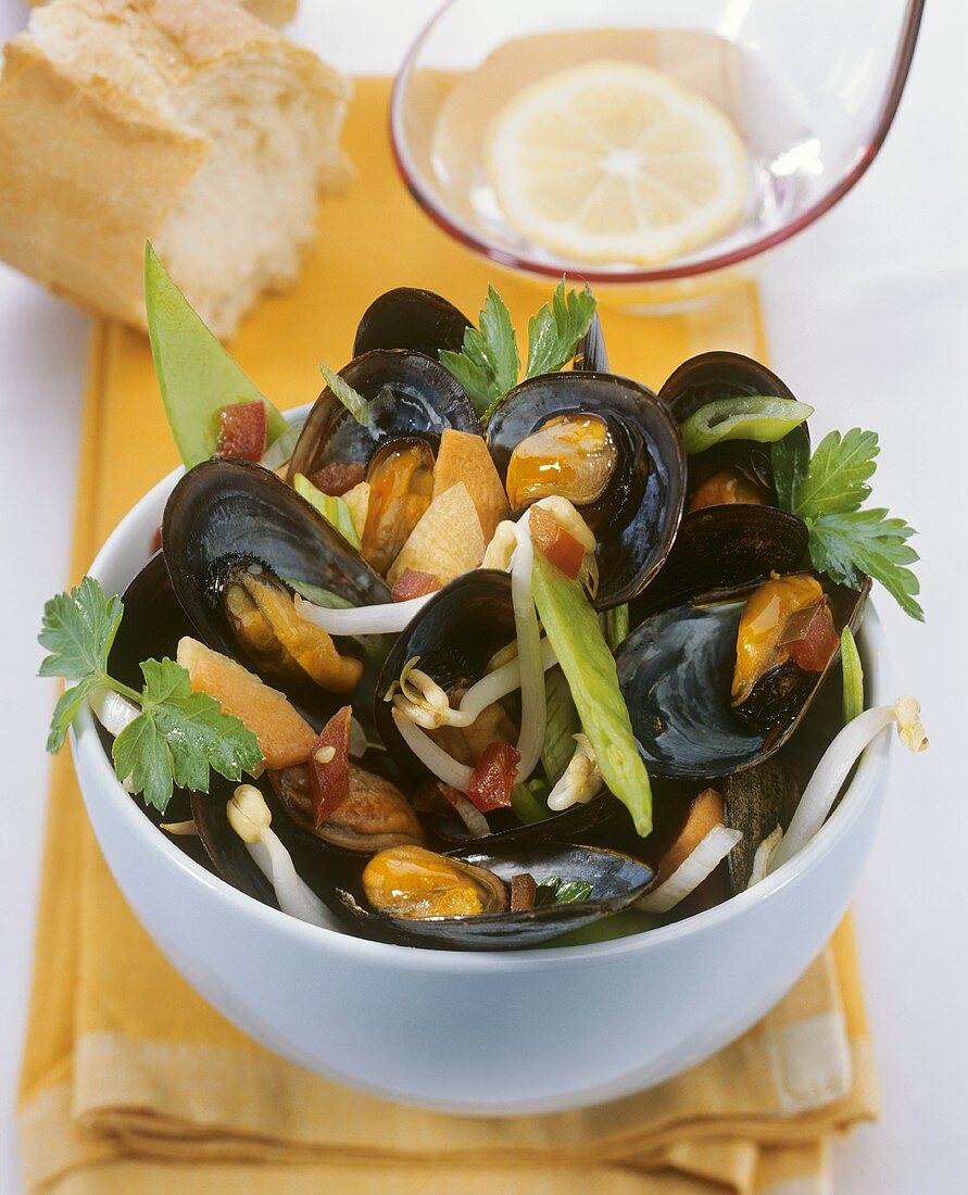 Mussels, Asian style