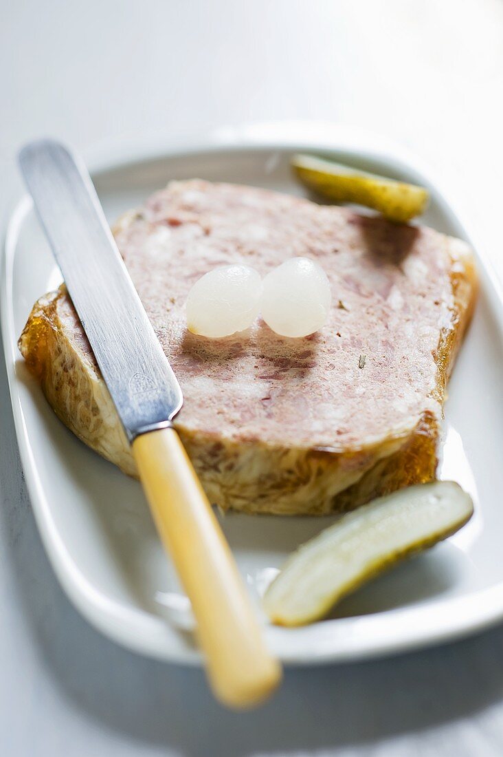 Scheibe Kaninchen-Terrine