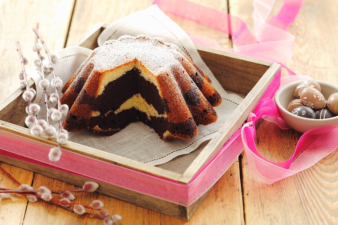 Marble cake for Easter