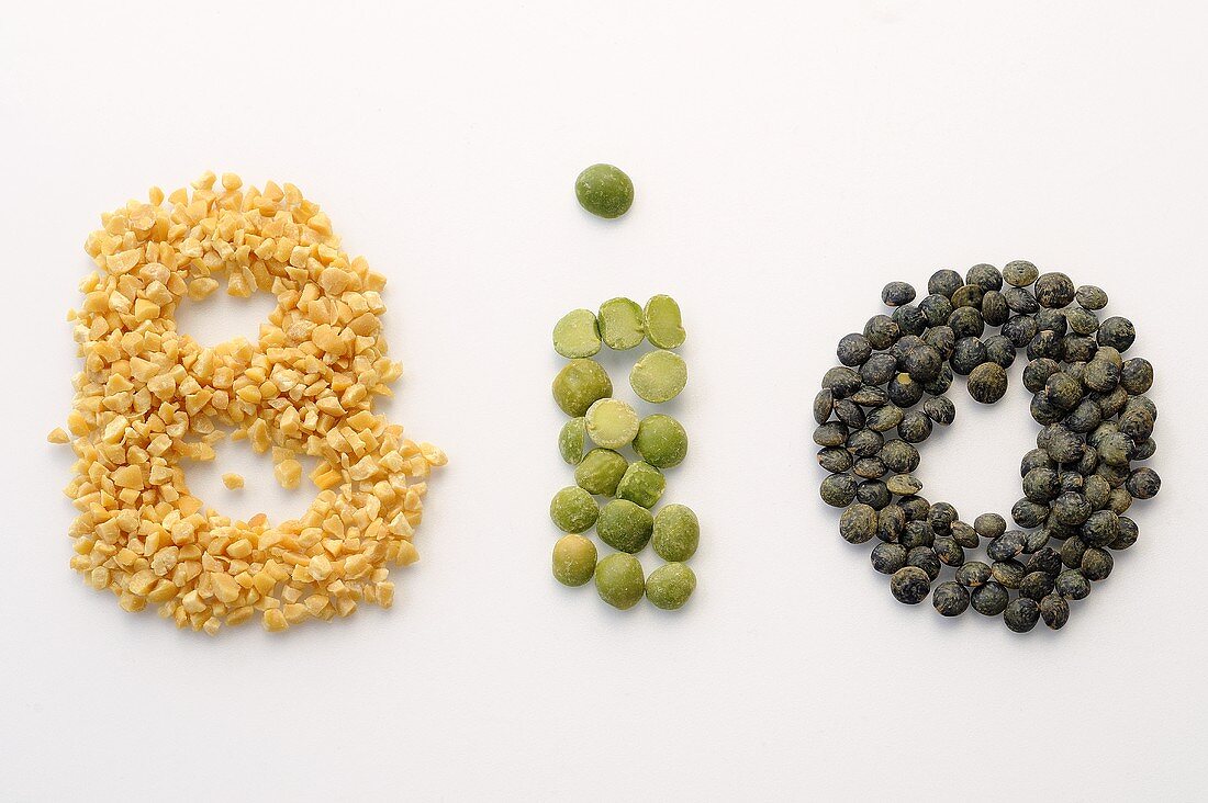 The word BIO written in pulses