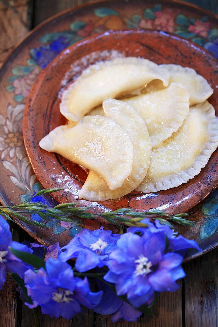 Ravioli with cheese filling