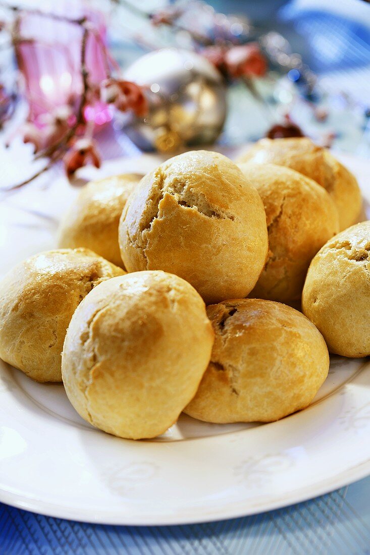 Weihnachtsbrötchen mit Kohlfüllung (Polen)