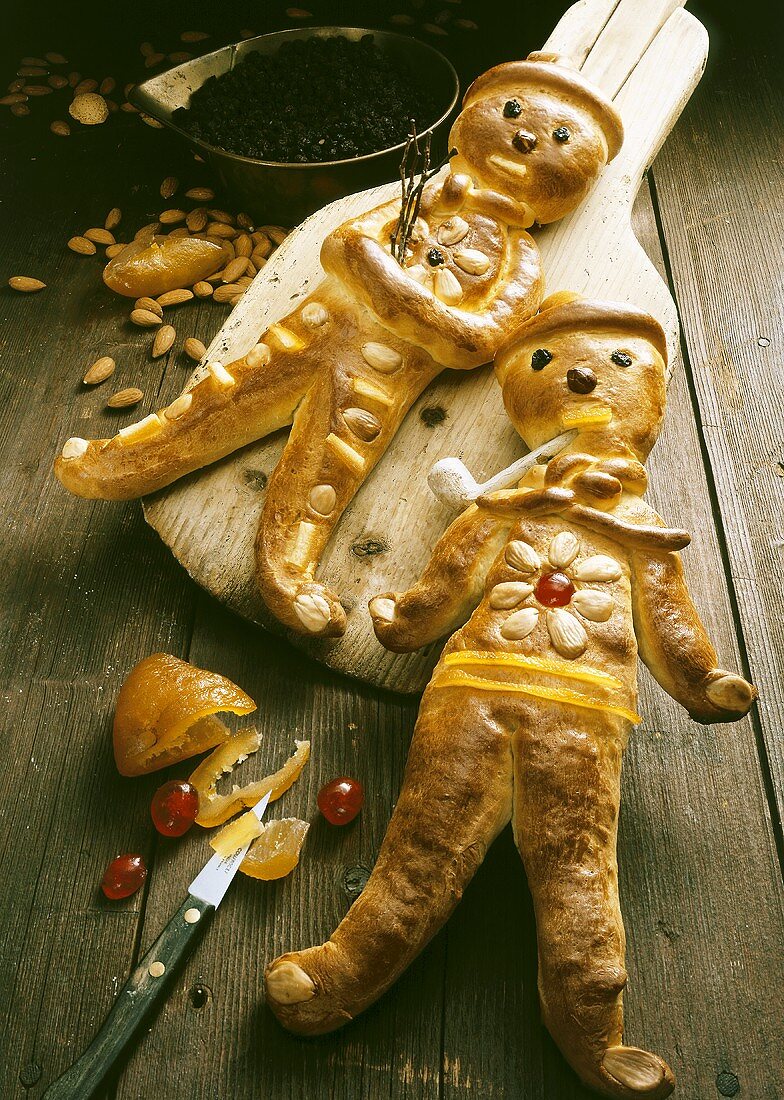 Bread men (Stutenkerle, made from sweet bread dough)