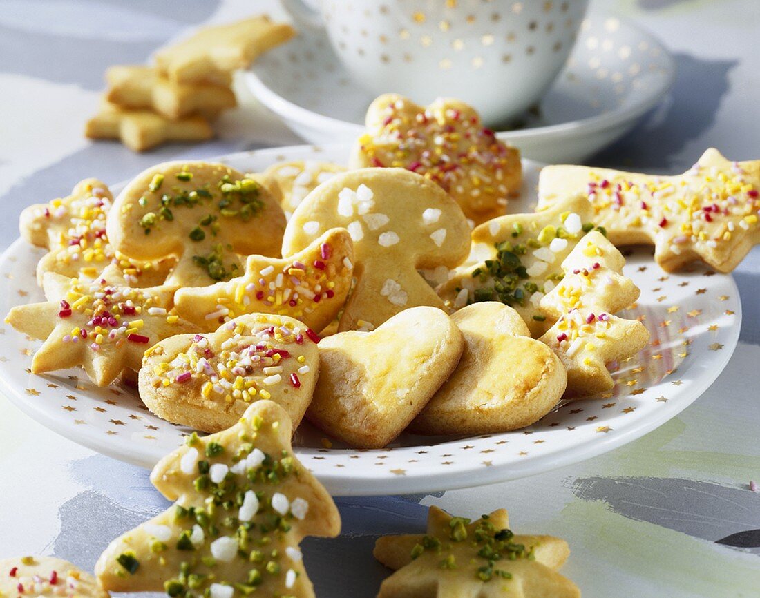 Butterplätzchen zu Weihnachten