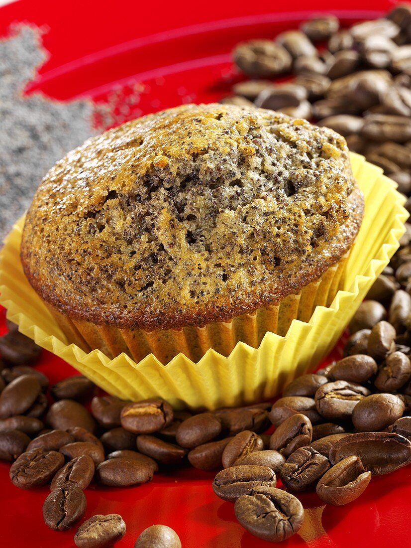 Poppy seed and coffee liqueur muffin