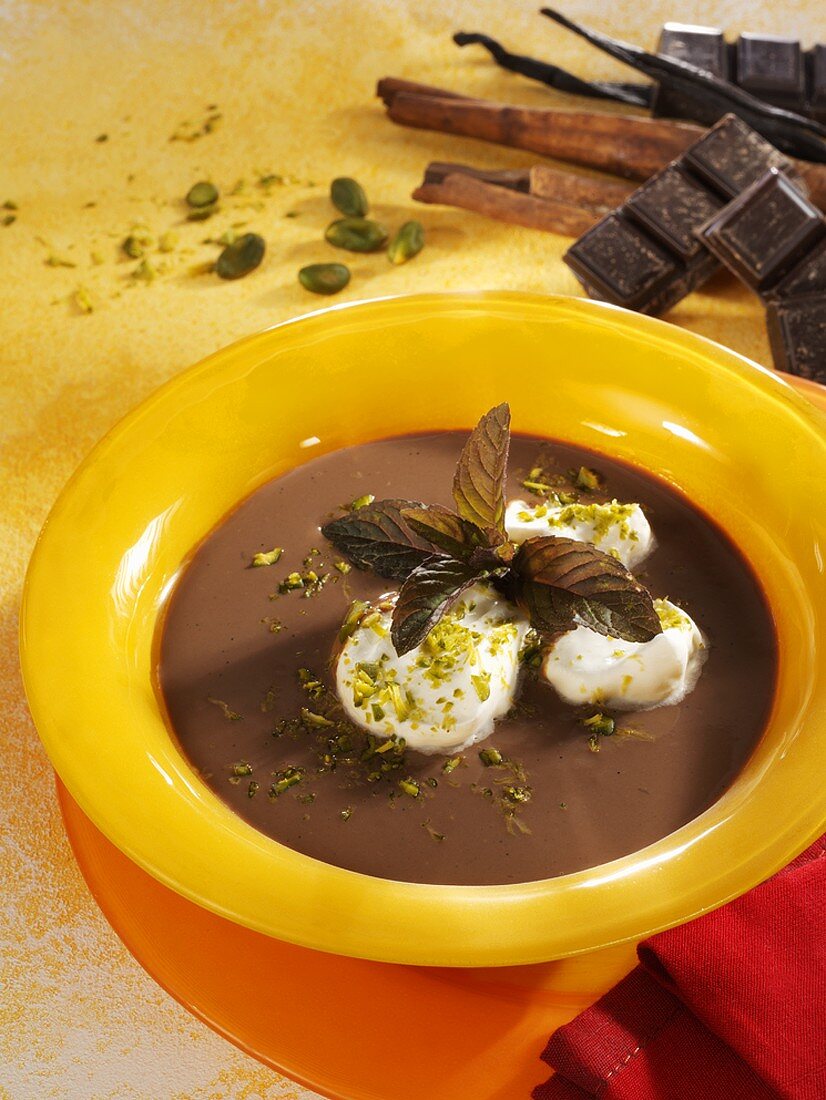 Real chocolate soup