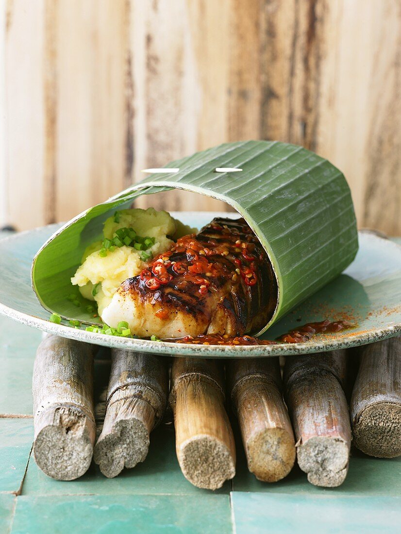 Cod in spicy marinade, 'Nobu style'