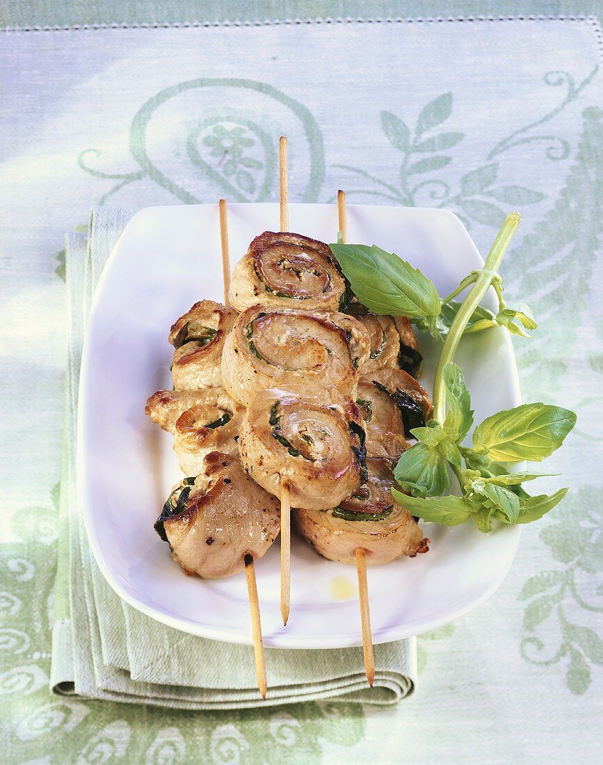 Skewered roulades