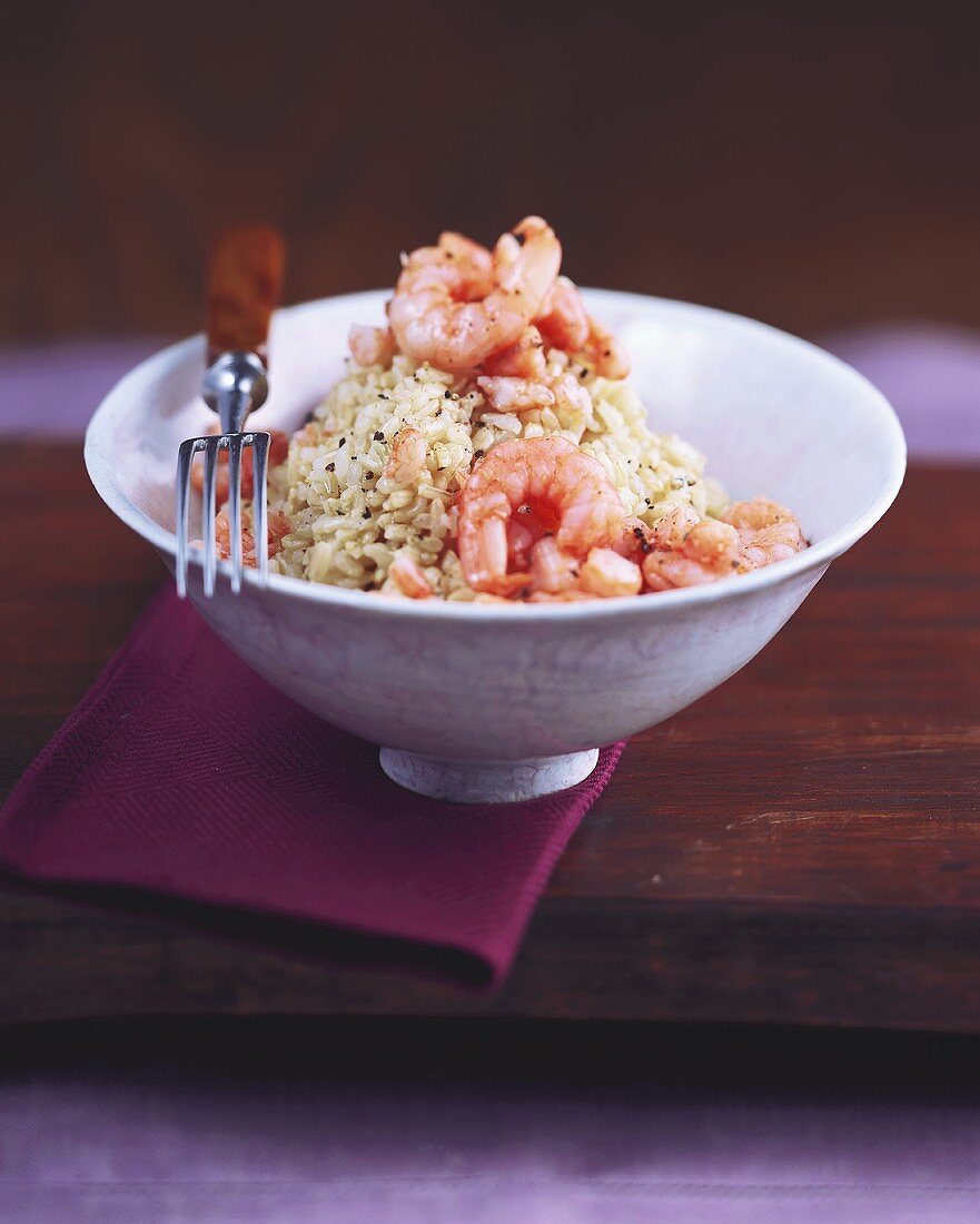 Shrimps and rice