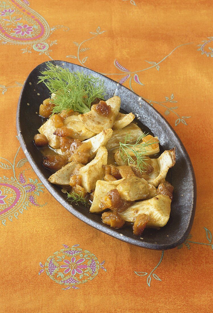 Indian-style marinated fennel