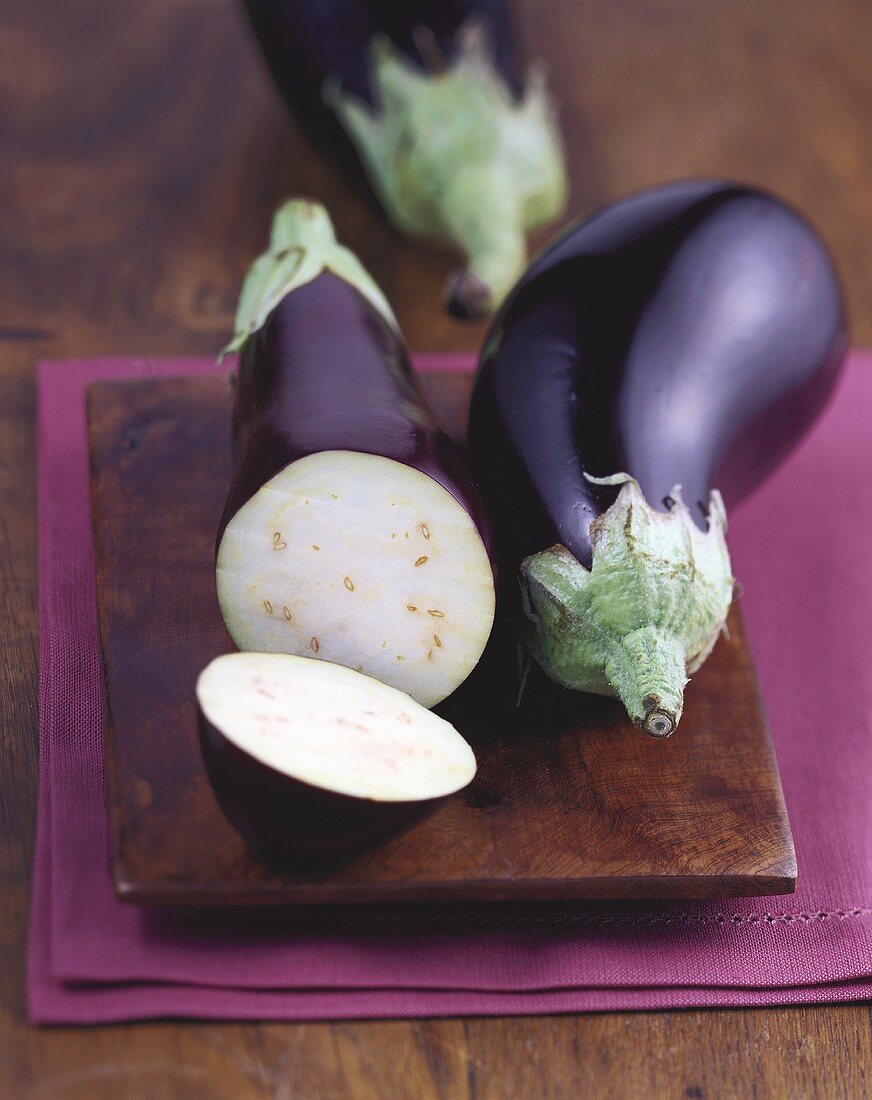 Still life with aubergines