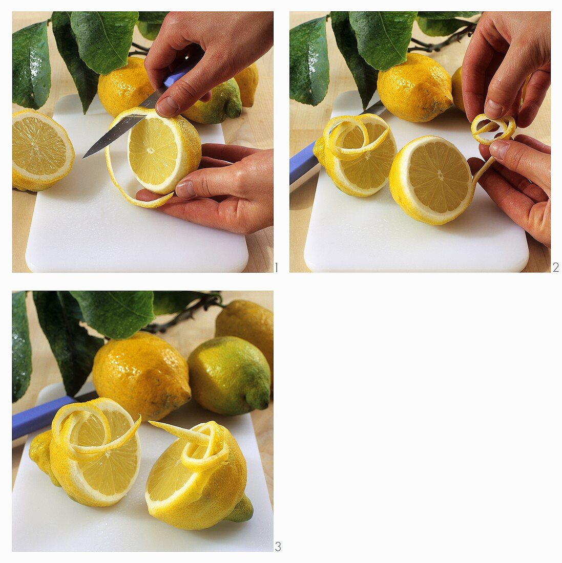 Making lemon bows