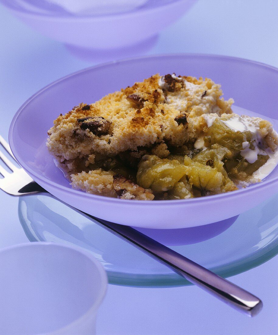 Stachelbeercrumble