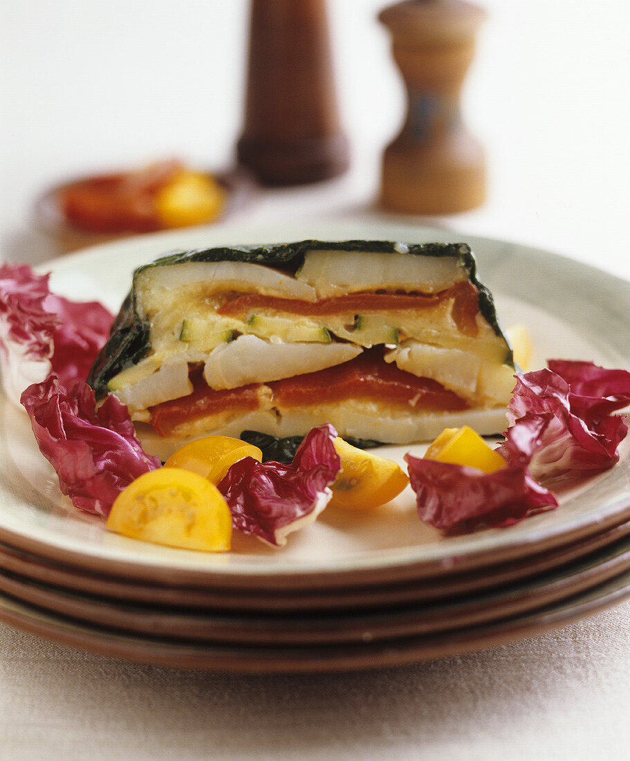 Fish and vegetable terrine