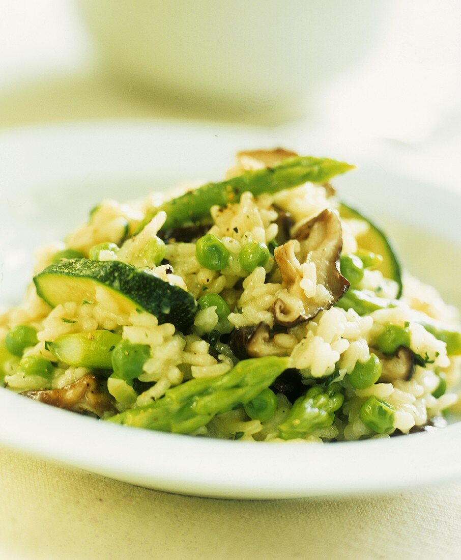 Spargel-Zucchini-Risotto