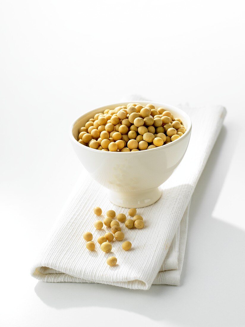 Bowl of soya beans