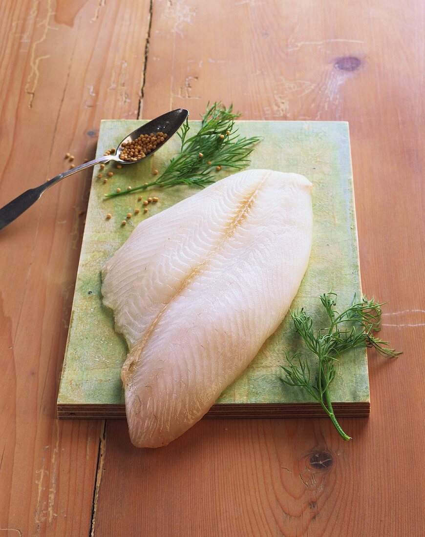 Plaice fillet with fennel