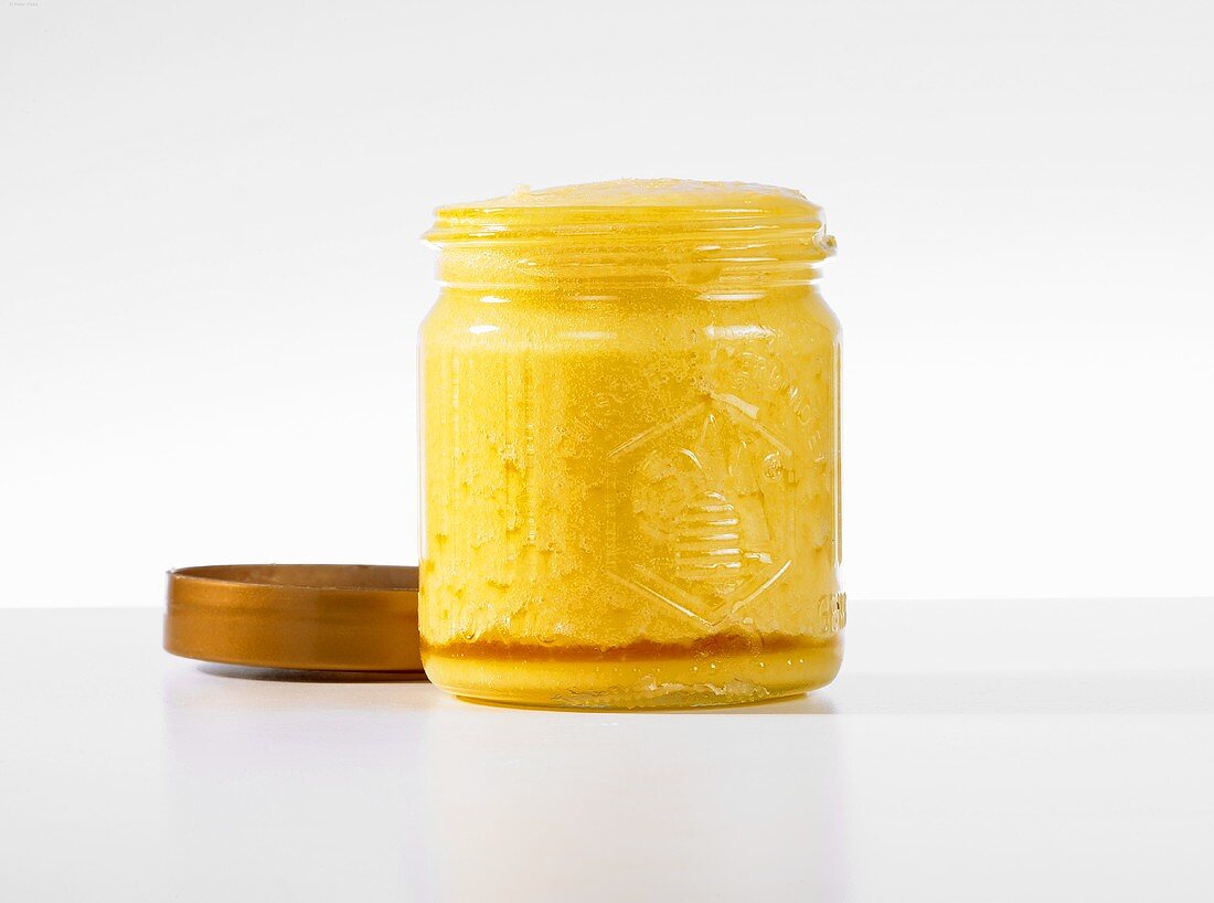 A jar of fermented honey