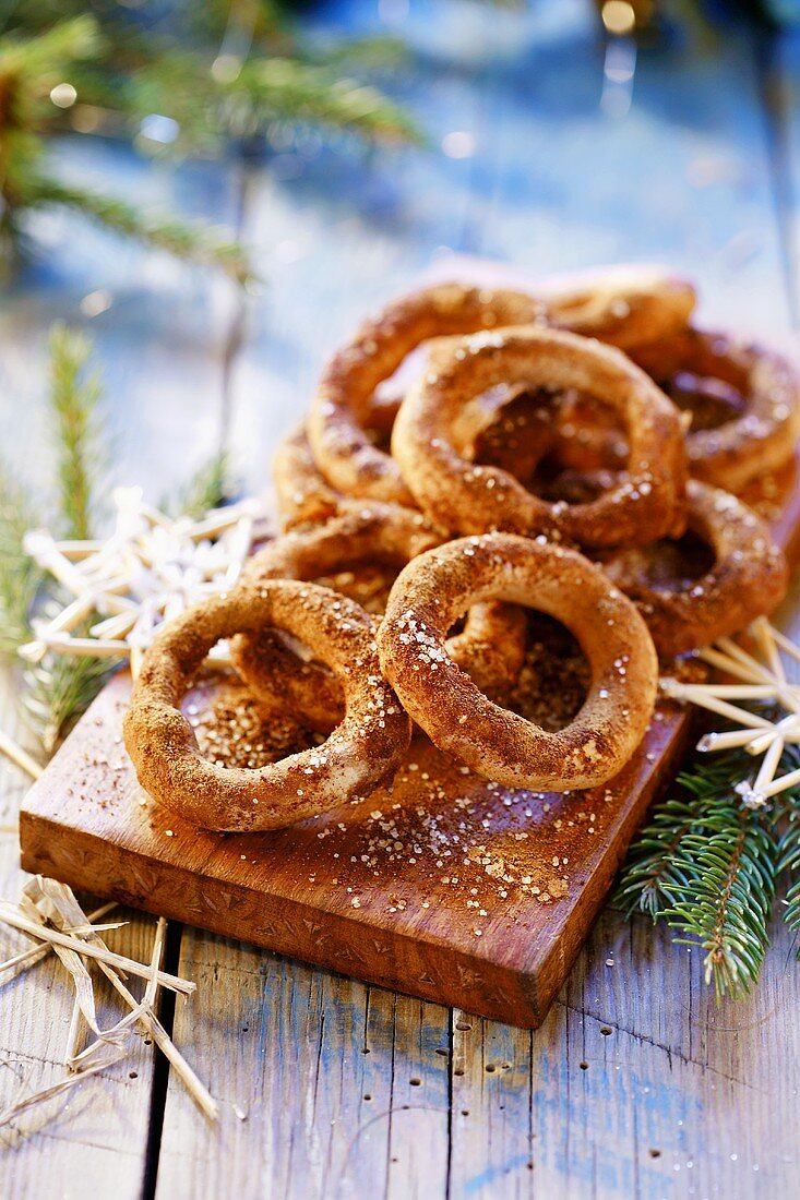 Ringplätzchen zu Weihnachten