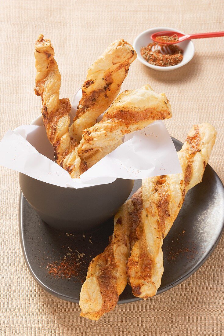 Spicy cheese straws