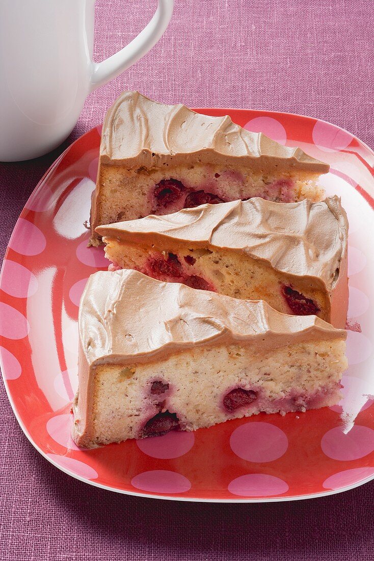 Hazelnut and cherry cake