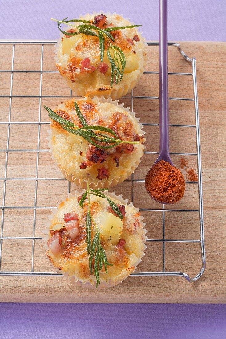 Potato muffins with rosemary