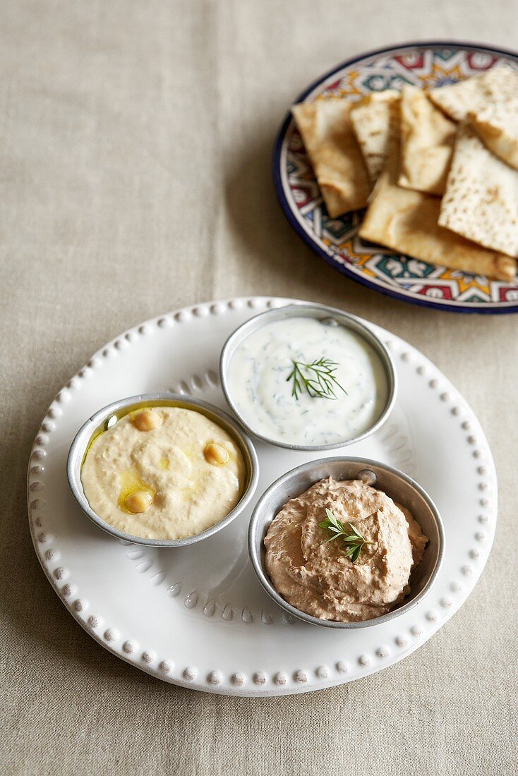 Assorted dips from North Africa