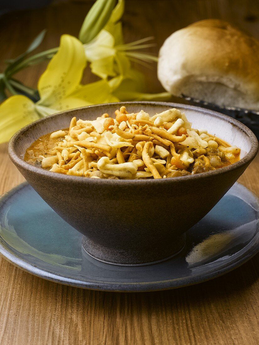 Usal pav (Pea stew, India)