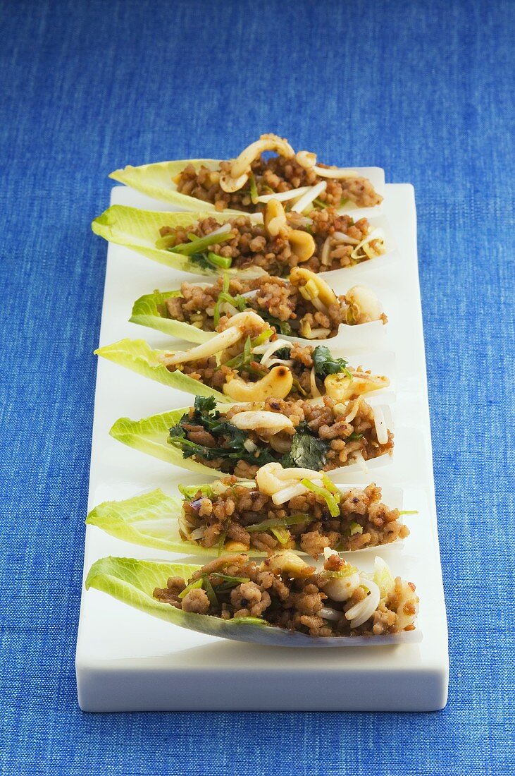 Chicory with minced pork
