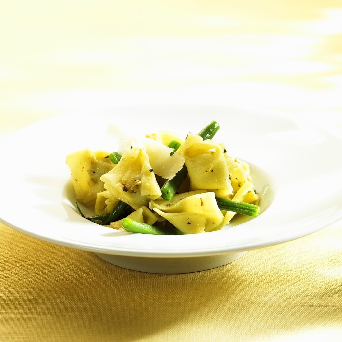 Fagottini with green beans
