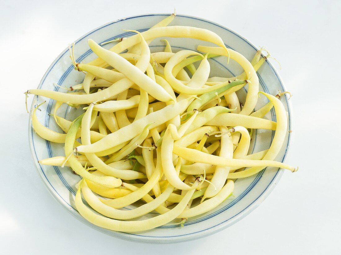 A plate of wax beans