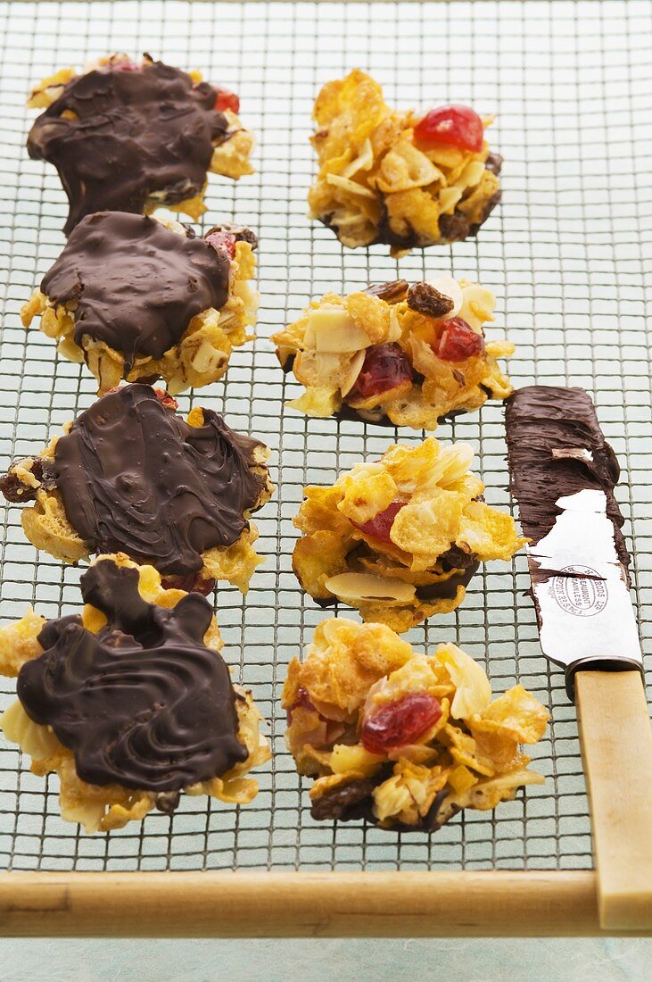 Florentines on cake rack