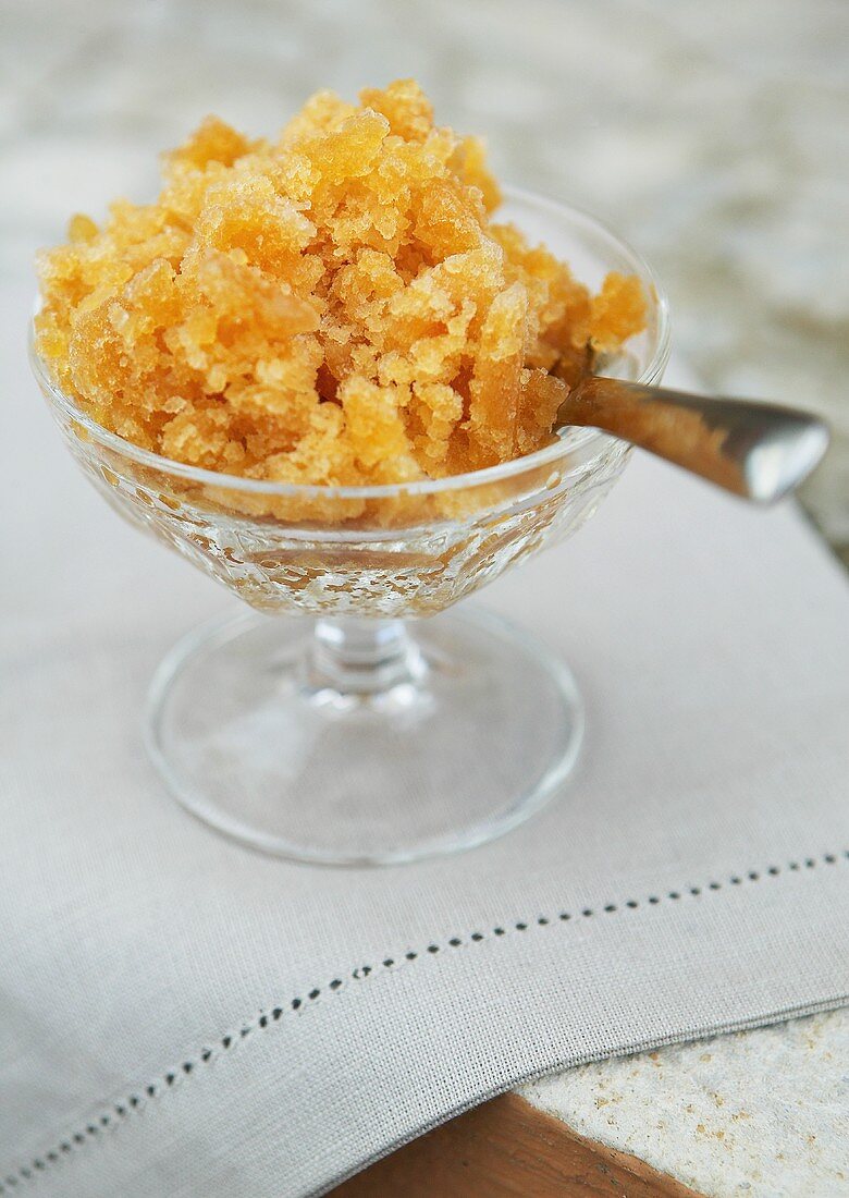 Rooibos tea and citrus fruit granita (South Africa)