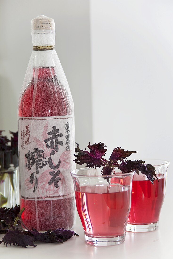 Red shiso juice (Japan)