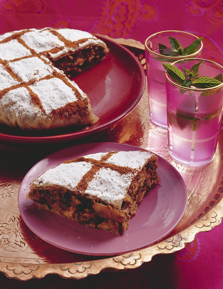 Pastilla with quail and herb filling (Morocco)