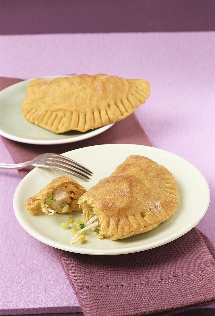 Tofu and sprout pasties